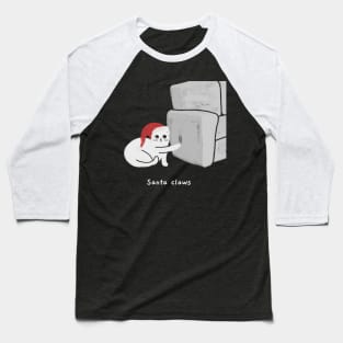 Santa claws (white caption) Baseball T-Shirt